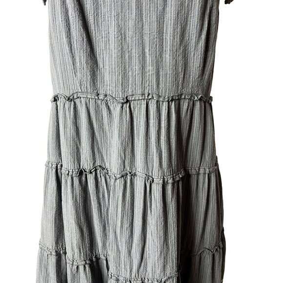 Knox Rose Sundress Size L Tunic Tank Large Blue Embroidered Lined Ruffles - Picture 8 of 12